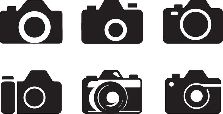 Flat Camera Logo for Web And UI, Clean and Minimalist Design