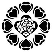 Romantic Heart Pattern design. vector