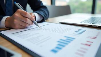 Professional Review of Quality Certificates and Checklists for Target Marketing Planning Ensuring Compliance with Industry Standards and Regulations in Photo Stock Concept with Le Realistic Set