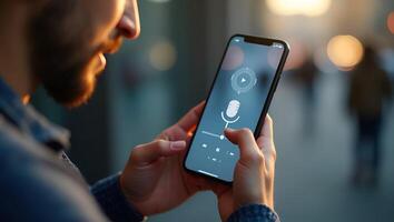 Transform Your Voice into Text How AI Driven Microphone Features Enhance User Convenience and Brand Engagement in Smart Business Solutions Realistic Set 2 photo