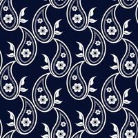 Paisley Boho Floral Pattern Floral And Leaf Seamless Pattern Folk Flower Art Seamless Motif. vector