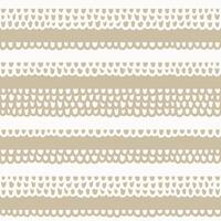Seamless Pattern with Lace like Loops in Beige and White Rows vector