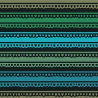 Seamless Pattern with Dark Green and Colourful Stripes with Fringed Edges vector