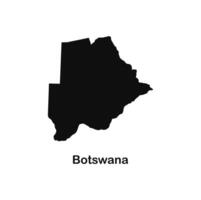 Botswana map stock image. vector