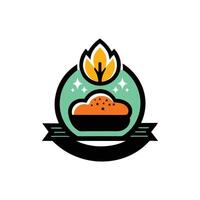 Halloween themed illustration of chocolate cake and burger with pumpkiand spooky elements vector