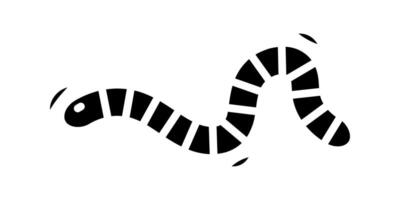 Worm icon.for mobile concept and web design on white background vector