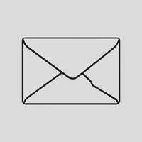 Mail Envelope Set Outline vector