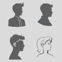 Collection of people avatar vector