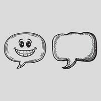 Speech bubble in halftone vector