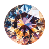 un diamante mostrado en un redondo forma png