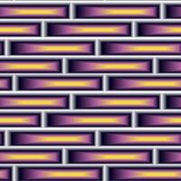 pattern is an abstract elongated geometric with colored rectangles and various rhythmic shapes, an isometric three-dimensional abstraction depicting the shapes of urban buildings. Depth, color, shades vector
