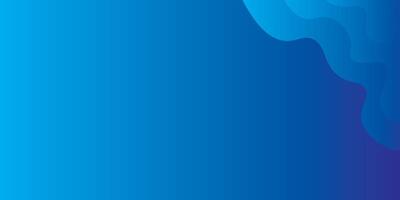 Abstract Blue Gradient Background With Smooth Wave Pattern Design vector