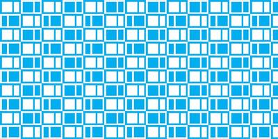 Blue and white abstract geometric pattern featuring repeated square shapes. Perfect for use in backgrounds, textiles, and graphic design. The seamless symmetry creates a visually pleasing decorative vector