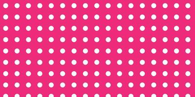 Bright Pink Background Featuring White Polka Dot Pattern vector
