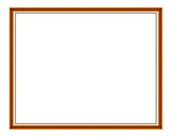 a square frame with an orange border on a transparent background png