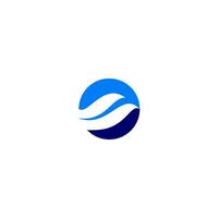 Wave circle or letter logo template and symbol dynamic vector