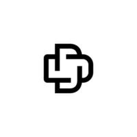 monogram D simple abstract logo, design of initial with modern, simple, clean style. vector