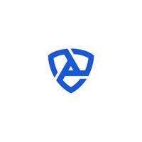 shield A logo, A in shield spin, P shield icon vector
