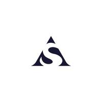 AS Letter Logo Design. Creative Modern Alphabet letters monogram icon vector