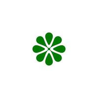 floral leaf logo design. Abstract emblem, logotype concept. vector