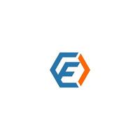 F logo hexagon simple, monogram and arrow vector