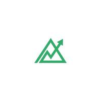 A arrow grow up Logo Identity Sign Symbol Template vector
