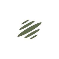 abstract stacked oval simple design logo vector