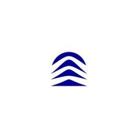 abstract A minimal logo blue vector