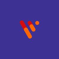logo letter F modern geometric abstract 6 vector