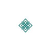 Abstract three leaf logo. leaf icon dynamic green color for elegant brand vector