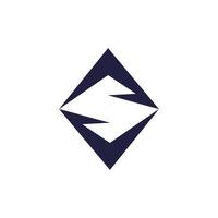 S letter logo,with two arrow, with two letter A, design simple flat for brand. vector