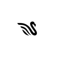Swan Logo design, business brand logo element design, Beauty elegance, icon vector