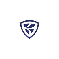 Shield K letter abstract. security symbol vector