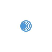letter o with waves logo icon design for your business vector