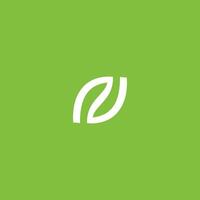 N Leaf dynamic simple logo for Modern Business. vector