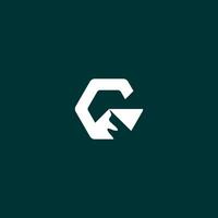 G mountain hexagon logo, for adventure business brand vector