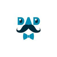 illustration graphic logo design of Happy Father's day, finance and business icon, with arrow grow Statistic suitable for father days banner with tie, mustache and love symbol 4 vector