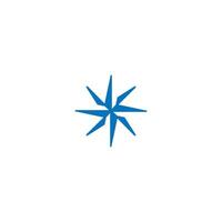 simple Modern and cool star icon logo design vector