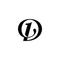 monogram D, 1 simple luxury logo, design of initial with modern, simple, clean style. vector