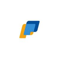 Digital payment letter PP logo design template graphic icon symbols vector
