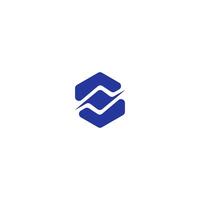 simple Hexagon S unity logo, minimalist quality and excellence symbol vector