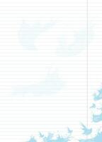 blank lined sheet with liquid splashed 22 vector