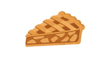 Slice Of Apple Pie With Golden Crust png