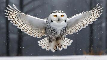 A Owls breathtaking of a Snowy Owl photo