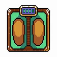 Pixel Art Retro Game Digital Weight Scale Icon vector