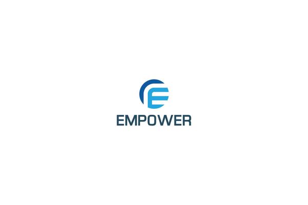 Letter E simple logo in a circle