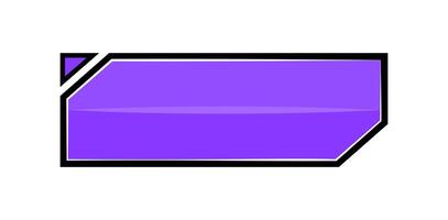 A purple rectangle with a white border vector