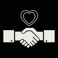 handshake icon design. business agreement, friendly handshake icons. partnership deal symbol for apps, ui, website, design element. transparent flat illustration. vector