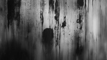 Monochrome composition featuring distressed textures and vertical drips in shades of gray photo