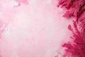 Pink Hues Texture With Floral Corner photo